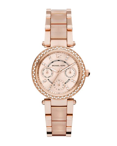 michael kors horloges mk6327 mini parker rosé|Michael Kors Women's Mini Parker Rose Gold.